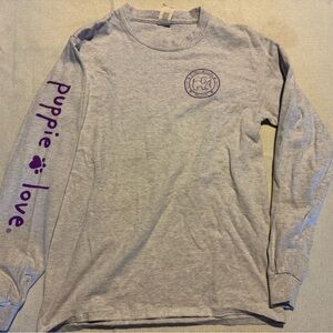 Puppie Love Gray Long Sleeve Jersey